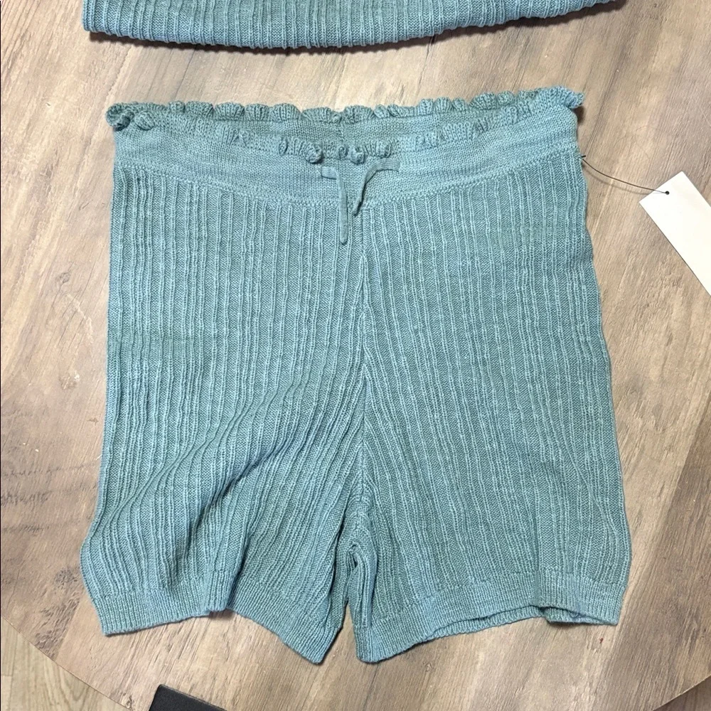 Free Assembly Ribbed Knit Two Piece